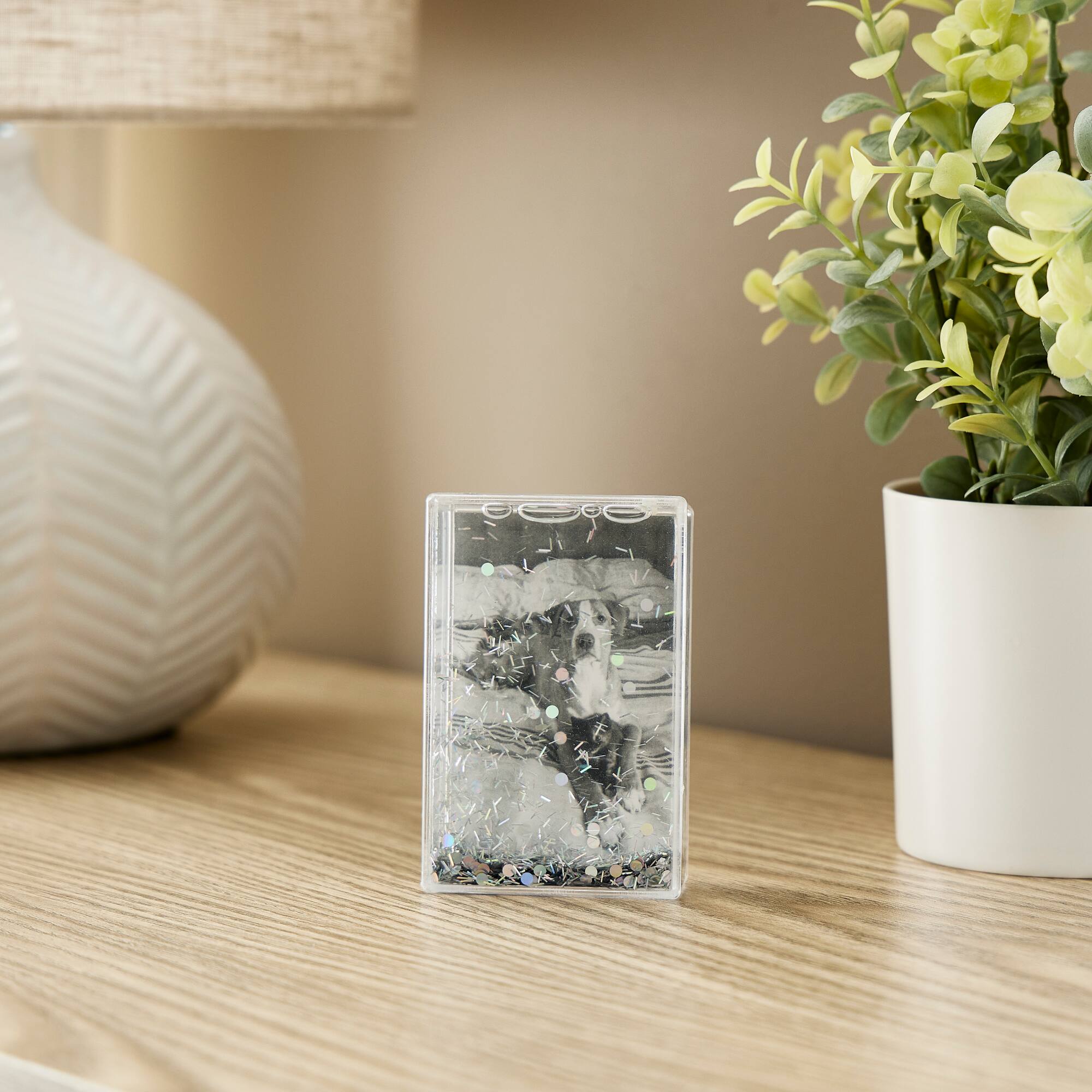Silver Glitter 2" x 3" Mini Frame by Studio Décor®